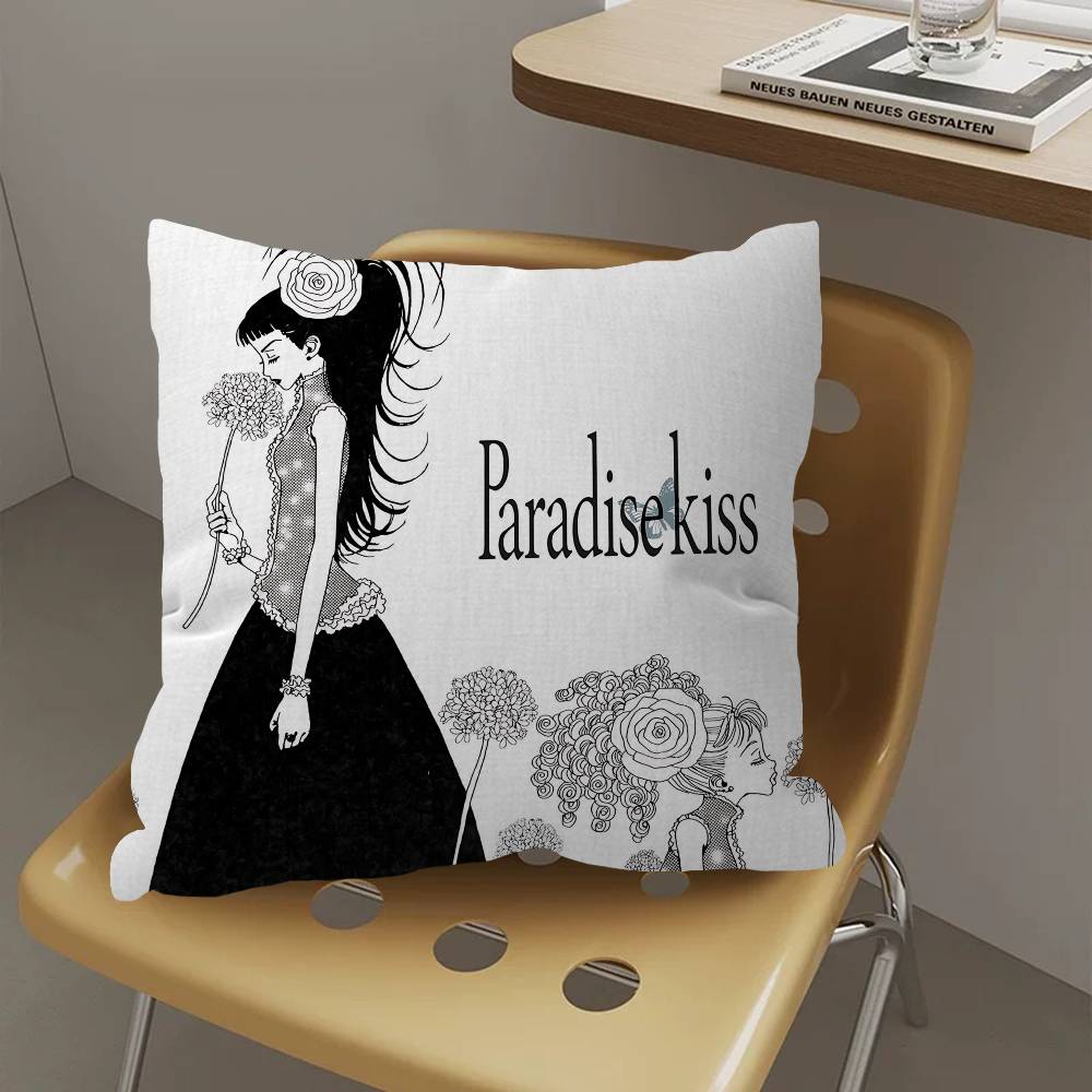 Anime P-Paradise kiss Cushion Cover Inches Farmhouse Decor Home Throw Pillow Covers for Couch Decorations