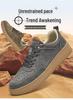 Men's Spring Low-Top Breathable Suede Retro Sneakers - Large Size Casual Shoes