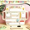 Wedding Reception Signage First and Last Day of School Board Sign for Kids, Reusable Wooden Memo Chalkboard Sign, Cute Writing Daily Notes Schedules