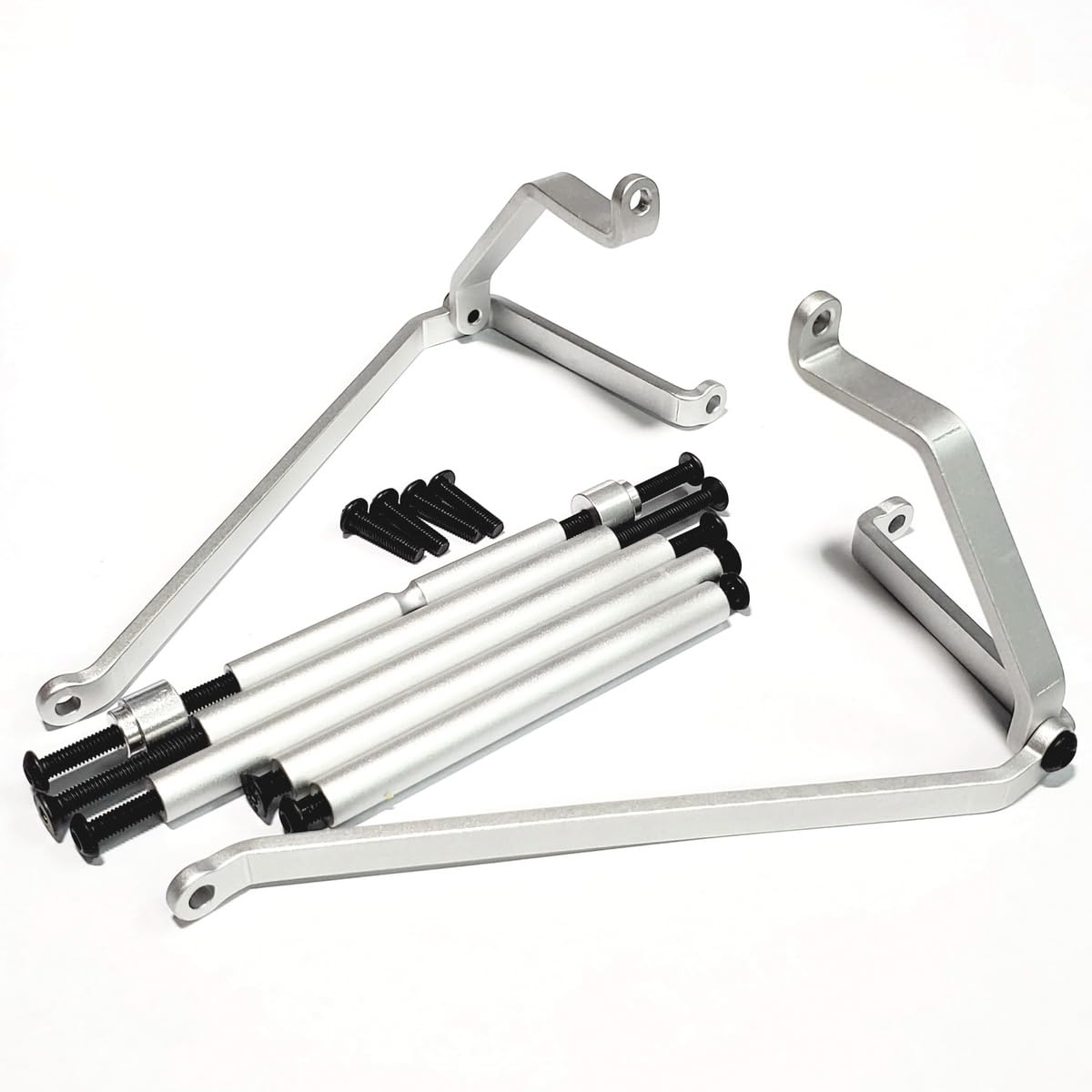 

Kingfly OP Parts Aluminum Side Bumper for Tamiya 1/10 BBX BB-01 Chassis, Silver
