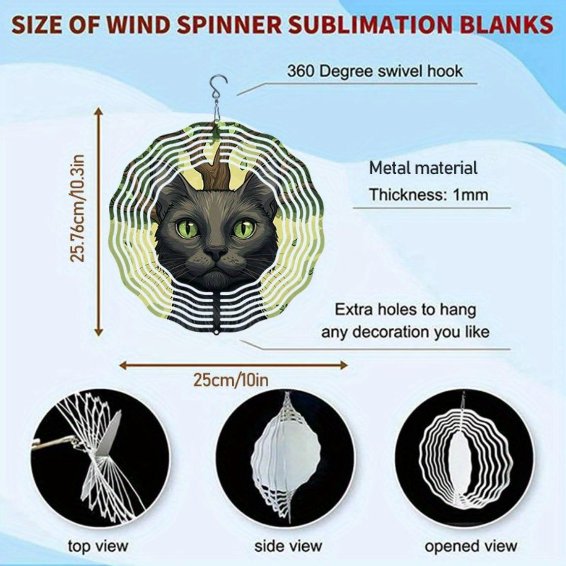 

Металлический вращающийся флюгер на 360 градусов для улицы и помещения, дизайн «Черный кот и зеленые листья», праздничный декор для Хэллоуина, Рождества, Дня благодарения