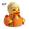Creative Music Inspired Figurines Charming Duck Novelty Ornament, Musical Theme with Guitar Whimsical Statue for Office Decor, Decorative Collectible