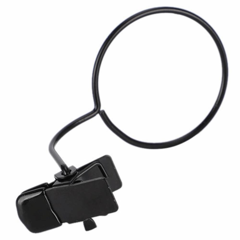 10X Magnification Clip on Watch Magnifying Glasses Smooth Surface Rounded Edges Watch Repair Magnifier White Jewelry Tool