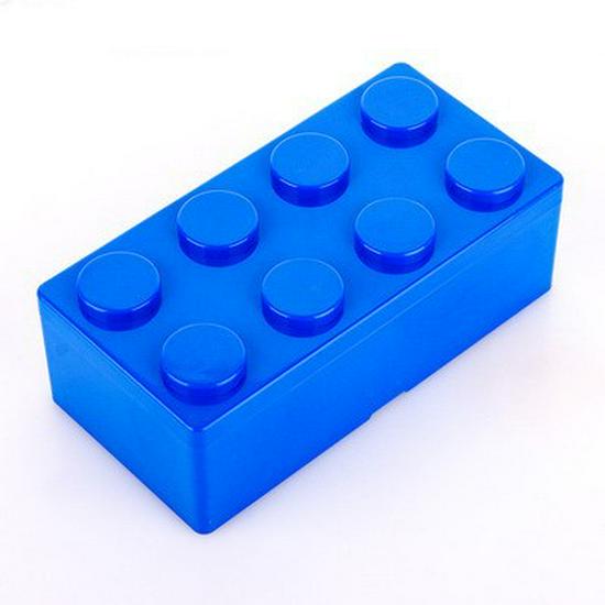 Stackable Block-Shaped Desktop Storage Organizer Box