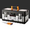 Heavy Duty Steel Toolbox for Home and Garage Organization - Secure Storage Solution with Layers