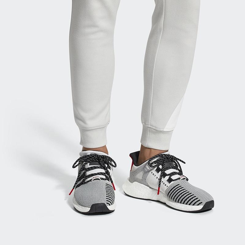 adidas EQT Support 93/17 'Grey Black Scarlet' Men's CQ2397