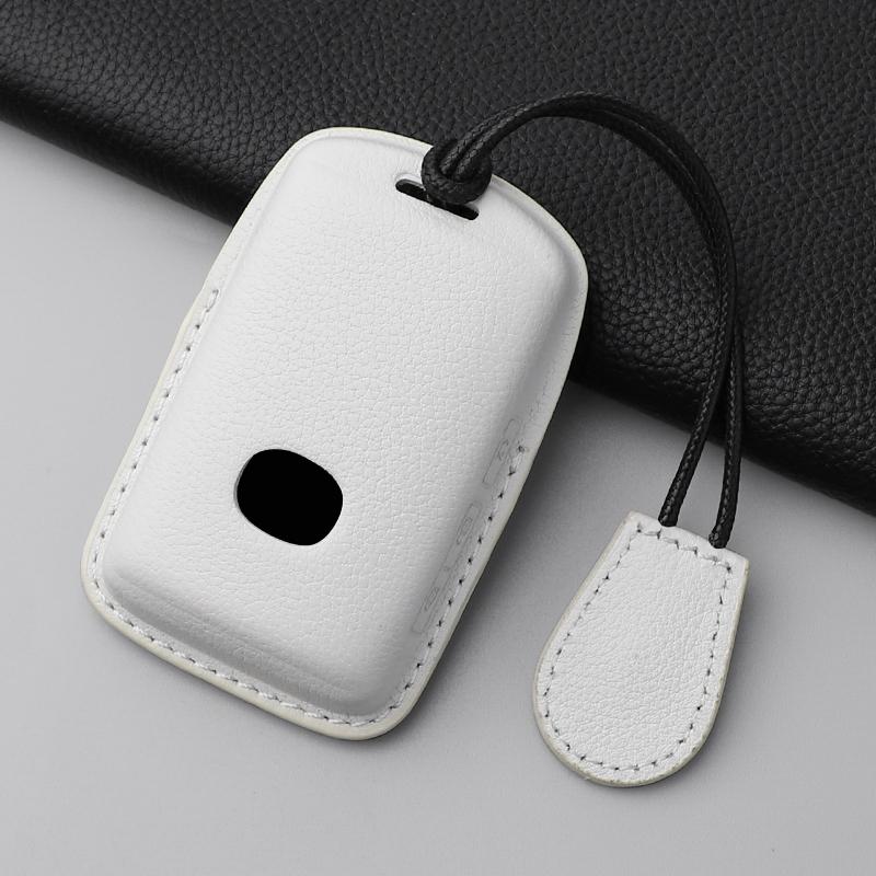Coque de Protection en Cuir pour Clé de Voiture à Distance Mazda 3 Alexa Cx30 Cx-4 Cx5 Cx-5 Cx8 Cx-8 Cx-30 Cx9 Cx-9 Accessoires Porte-Clés Protecteur white