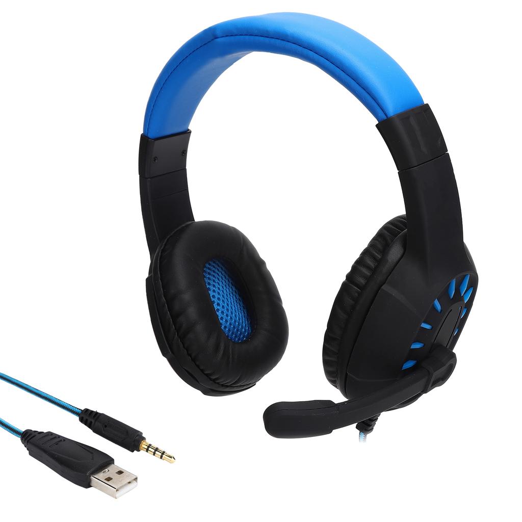 Wired Headphone PC Computer Game Stereo Luminous Headset with Microphone 20Hz‑20KHz