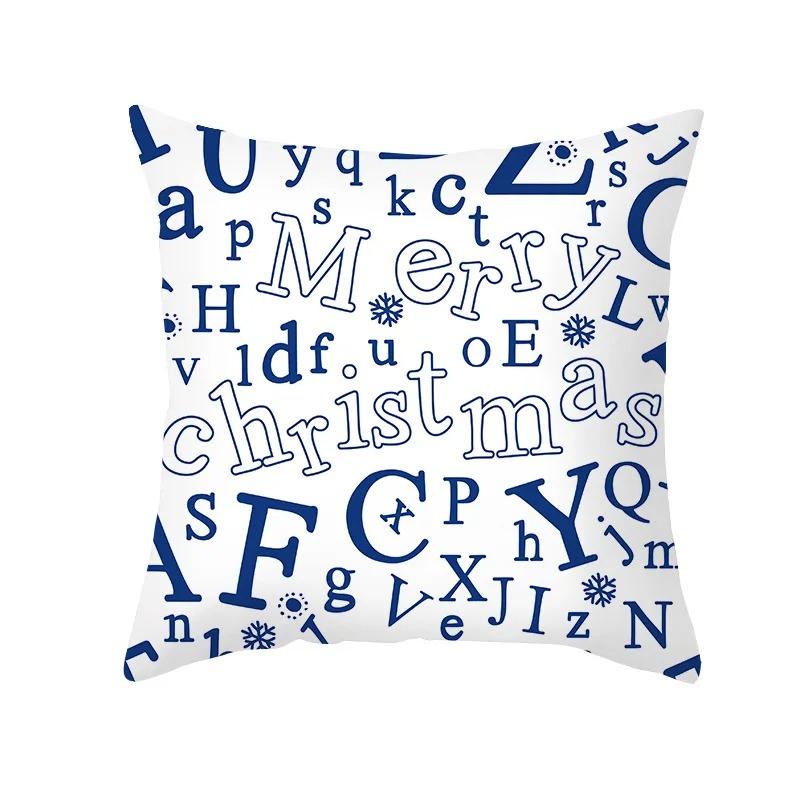 Christmas Themed Pillowcases Car Accessories Office Santa Claus Living Room Sofa Home Pillowcases