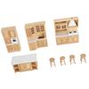 1:12 Skala Tre Dukkehus Skap Møbler Stimulering Realistisk Miniatyr Kjøkkenskap