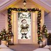 Cartoon Santa Claus Door Cover Christmas Outdoor Decoration Home Door Lining 2024 Xmas Ornament 2025 New Year Party Home Banner