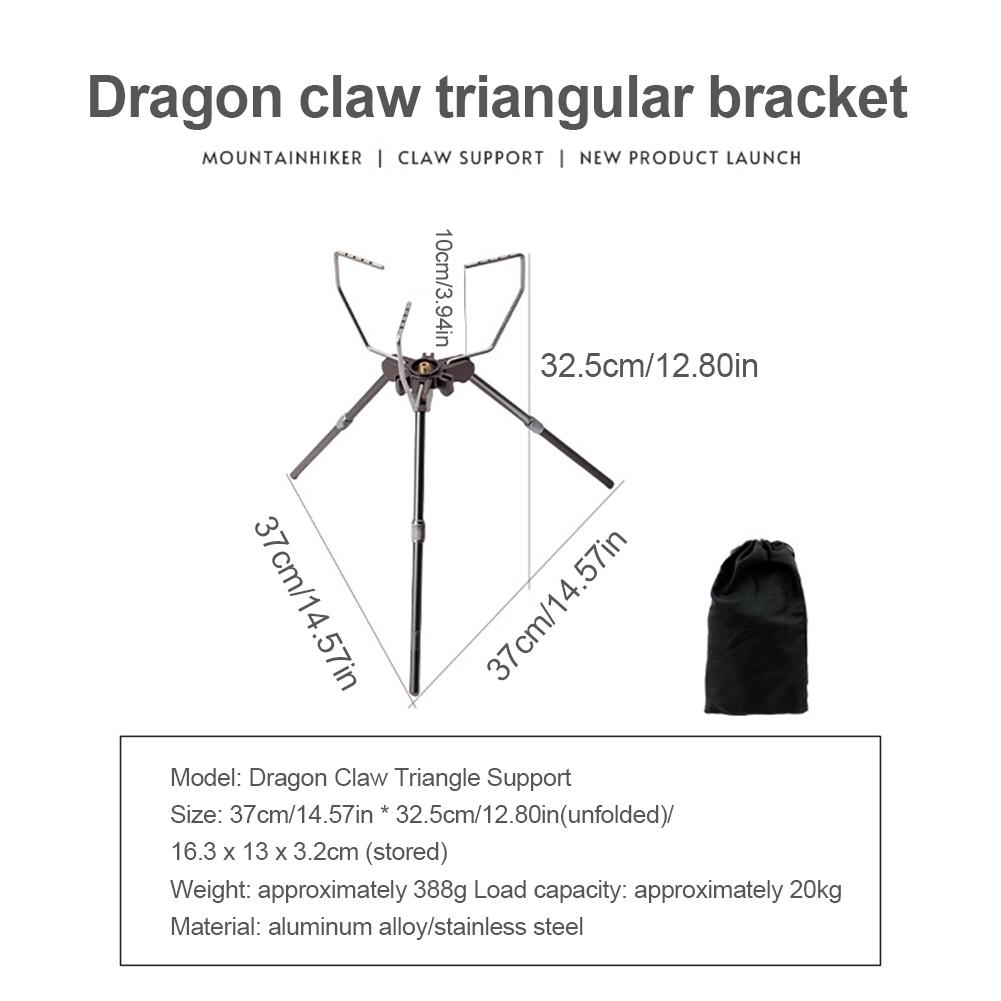 Gas Furnace Expansion Bracket Adjustable Height Card Type Gas Furnace Bracket Single Stove Extension Bracket for Camping BBQ