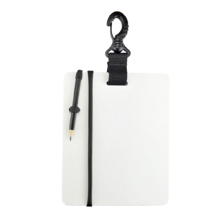 

Underwater Writing Board Replacement Scubas Diving Writing Plate with Pencil and Clip Diver Communication Gear Enduring L чёрный
