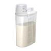 Airtight Rice Container, Refrigerator Storage, Maintains Freshness, 2kg Capacity, White, Tightly Sealed, Vertical and Horizontal Storage (Gasket Inclu