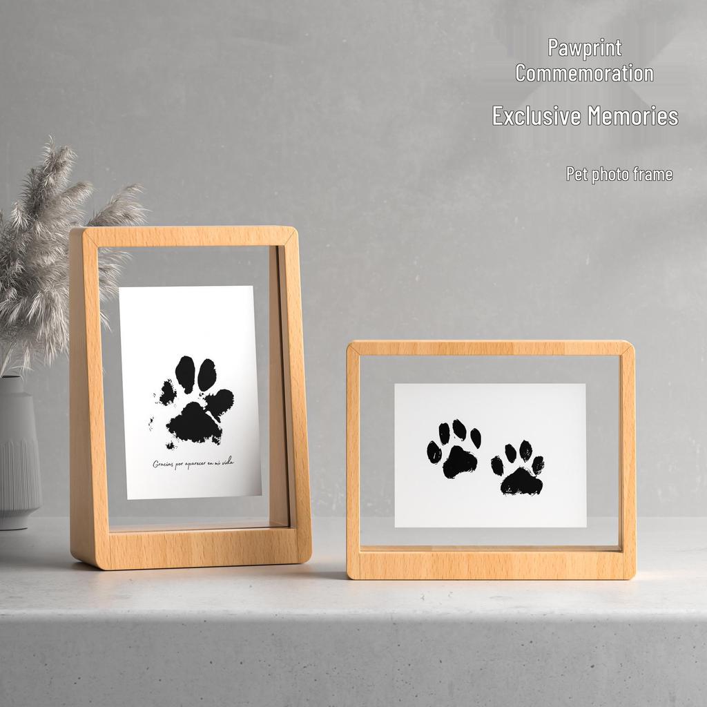 Pet and Baby Hand & Footprint Inkless Photo Frame Memorial Display