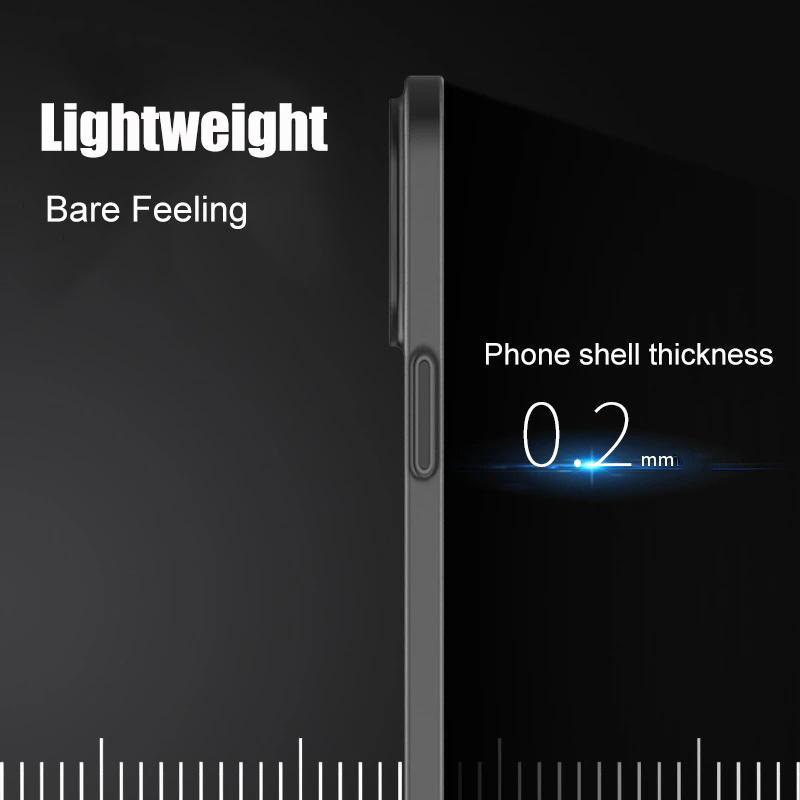 0,3 mm Ultracienkie Matowe Twarde Etui Na iPhone 15 Pro 14 Plus 13 12 Mini Pro Max Przezroczyste Smukłe Pełne Tylne Etui PP Powłoka Fundas