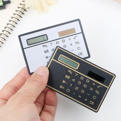 Tragbarer wissenschaftlicher Taschenrechner, Bankkarten-Handrechner, Mini-Geldbörsenrechner