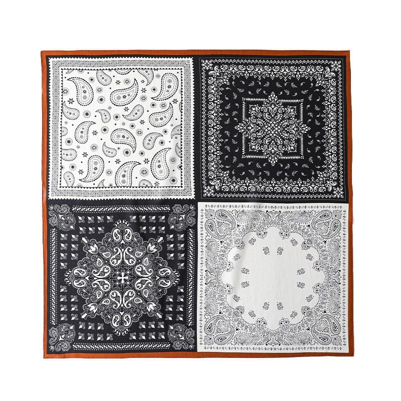 Hangzhou silk old money wind cashew flower 111 mulberry silk scarf square scarf spring and autumn versatile silk double crepe silk scarf