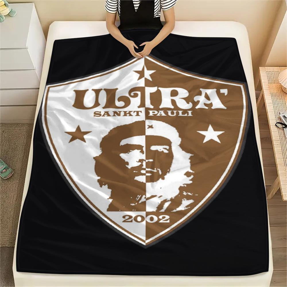 

1PC ST pauli Print Flannel Blanket, High quality Comfortable for All Seasons, Home Decor, Warmth and Comfort, Perfect for Christmas Gifts183 130cm x 150cm