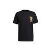T Shirts Men's Black Crew Neck Moderate Straight Fit GP3437