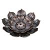 NNew 1PC Alloy Incense Burner Stick Holder Plate Buddhism Lotus Censer Bronze Incense Burner 7