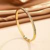 European American-style Waterproof Colorfast Stainless Steel Electroplated Bracelet diamond Inlayssimple Stylish