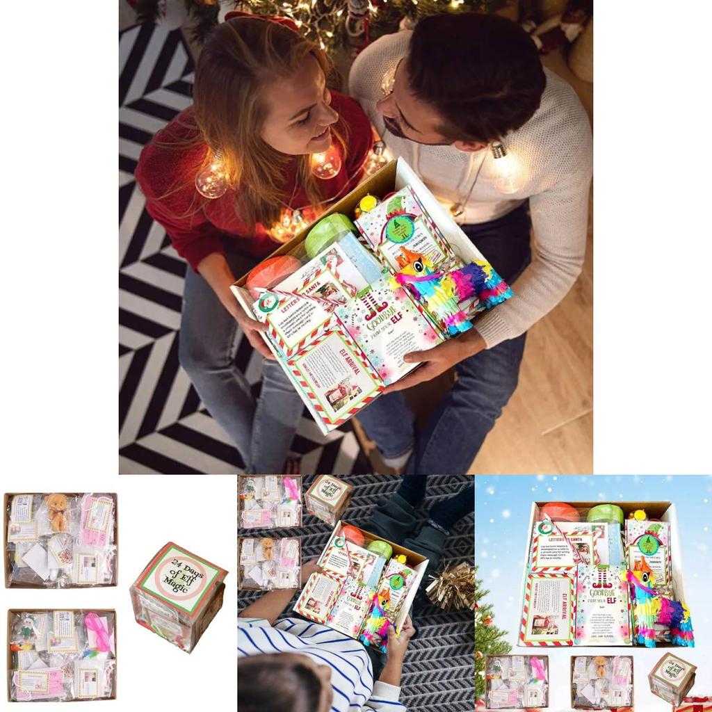 Uroczy 2024elf Zestaw Na 24 Dni Świąt Bożego Narodzenia Świąteczny Dekor Świąteczny Zestaw Akcesoriów