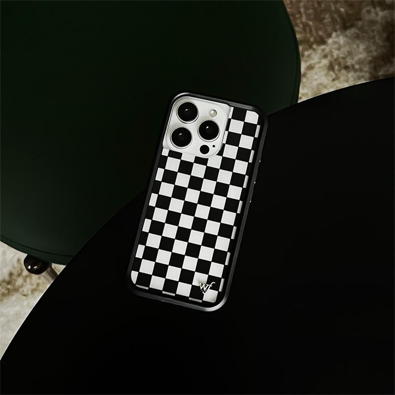 Wildflower 3D Leopard Print Polka Dot Phone Case For iPhone 16 15 14 Plus 12 13 14 15pro 17pro WF Cute Plaid Food Cartoon Cover