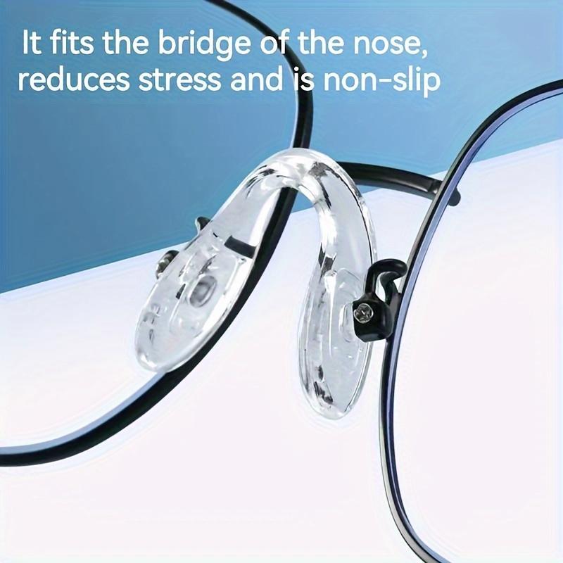 10pcs U-Shaped Silicone Nose Pads for Glasses - Comfortable, Reduces Indentation, and Fits Most Glasses