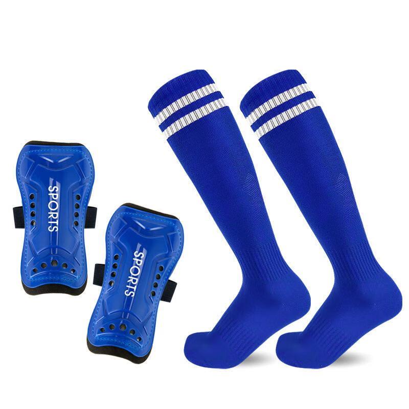 Football Shin Guard Straps & Over-Knee Soccer Socks Set