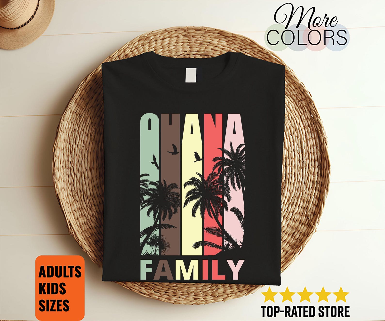 Hawaiian Shirt, Ohana Family, Aloha TShirt, Hawaii T Shirts, Vintage Hawaii, Hawaiian Vacation, Travel Hawaii, Hawaiian Gift Present, 150