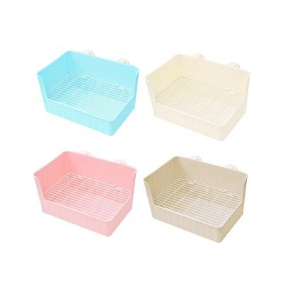 Kaninchen Katzentoilette Haustier Toilettenbox für Kleintiere Chinchilla Frettchen