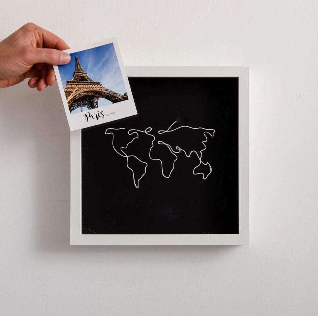 Grenzüberschreitende Abenteuer-Souvenirbox: Aufbewahrungsbox, Postkartenhalter, Spardose, Kartenbox, Bilderrahmen.