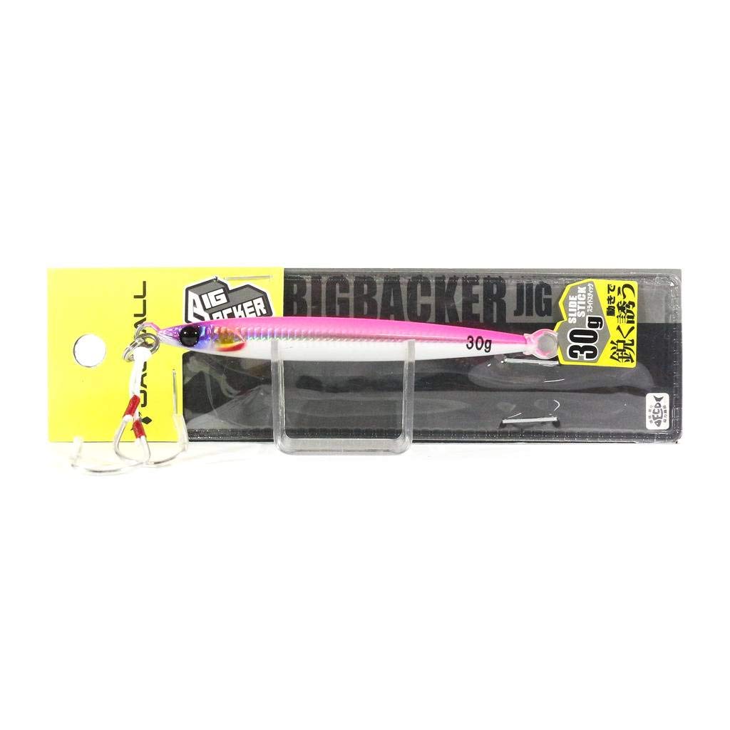 JACKALL Big Backer Jig Slide Stick Metal Jig 30g - Pink Back/Border Holographic