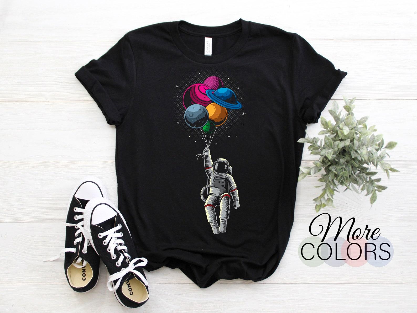 Astronaut Spaceman Planets Funny Space Dwarf Solar System Astronomy T-Shirt, Space Geeks Gifts Astronauts Lovers Birthday Party Present Moon 110