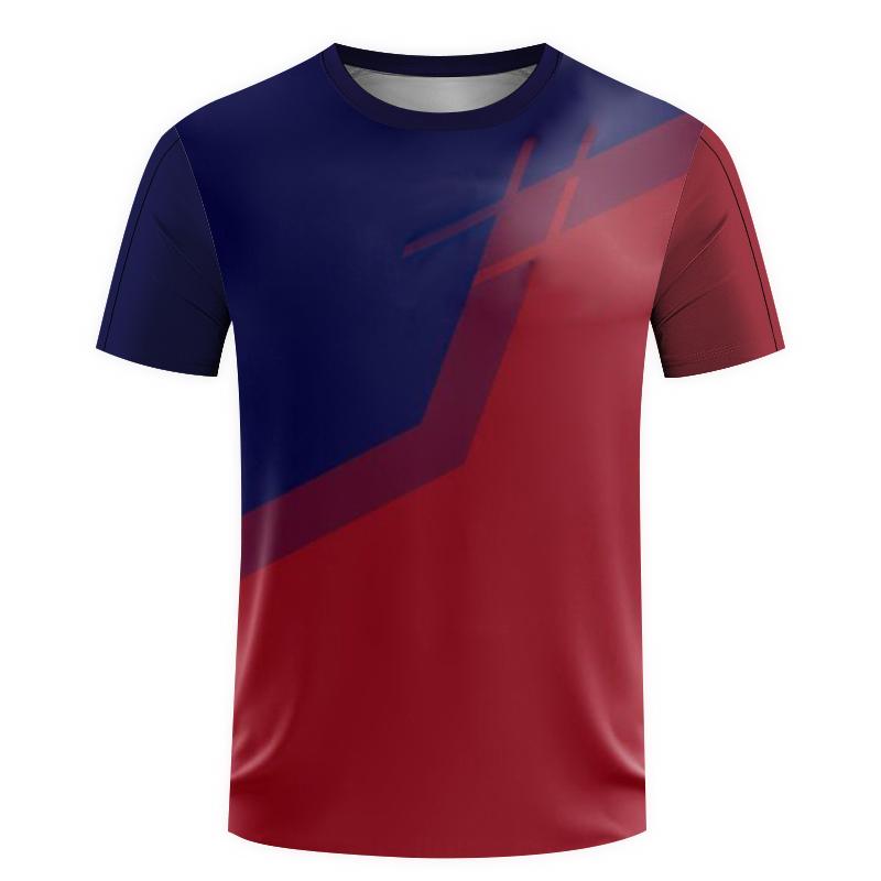 Summer Fashion Sports Neutral Leisure T-shirt Badminton Fitness Short Sleeve
