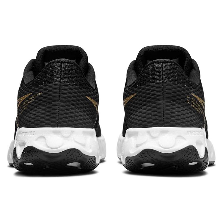 Nike Renew Ride 2 Black Metallic Gold Men Sneakers Dark-Smoke-Grey White CU3507-009