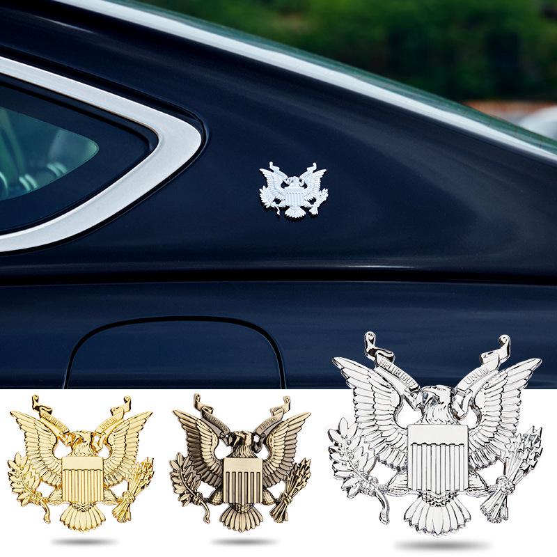 Eagle Emblem Car Sticker - US President Seal, Creative Scratch Modification & Tail Decoration