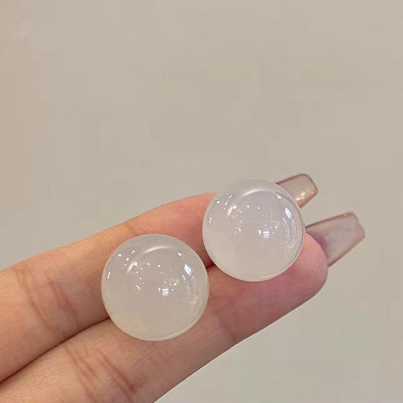 

1 пара сережек-гвоздиков с имитацией жемчуга цвета желе, изысканные элегантные жемчужные серьги для женщин и девочек, украшения для ушей, аксессуары