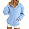 Women's Casual -Lined Pullover Sweatshirt Long Sleeve Warm Top for Daily Wear