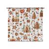 Christmas Gingerbread Man Digital Print Blackout Curtain – Polyester, Thickened, Sun Protection