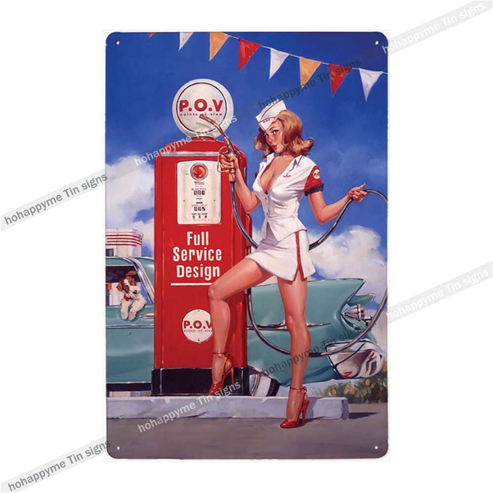 Oil Metal Sign Car Tyres Poster Decorative Garage Bar Club Cafe Man Cave Vintage Wall Art Tin Painting Plaque Home Decor 20x30cm