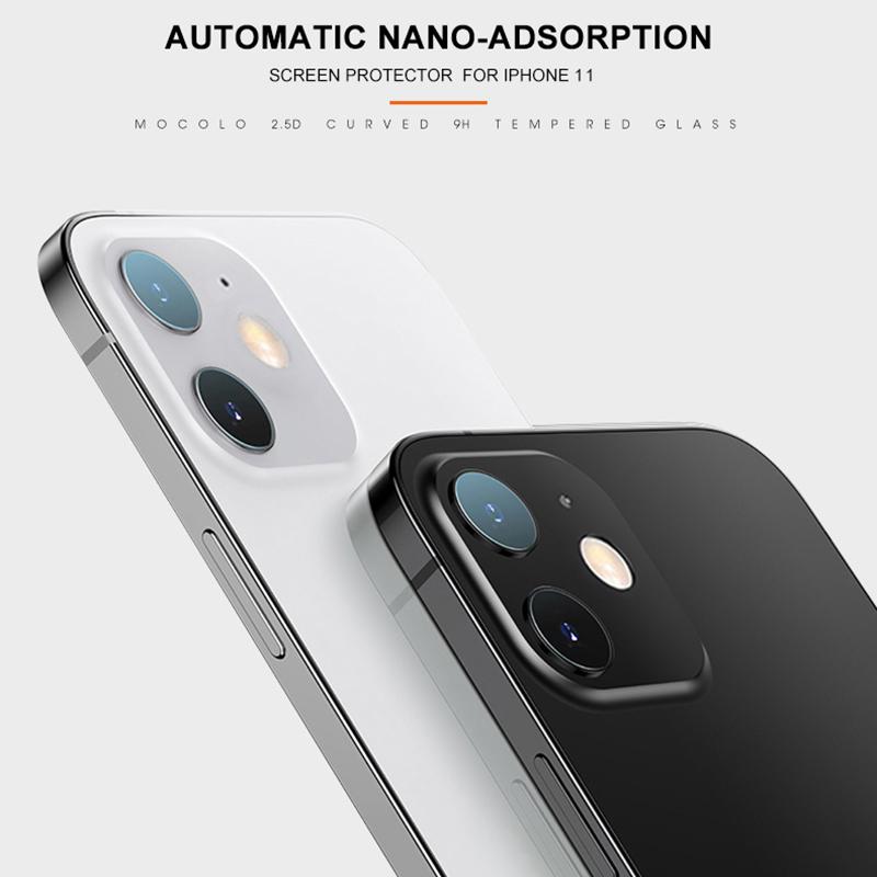 

MOCOLO Ultra Clear Tempered Glass Back Camera Lens Protector [Full Glue] for iPhone 11 6.1 inch Type A
