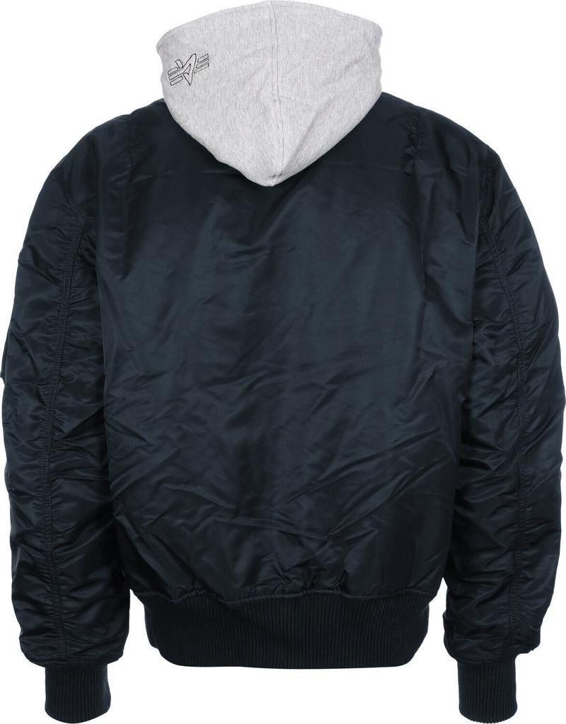 Winter Jacket Alpha Industries MA-1 D-Tec Hood Bomber Jacket (183110) Blue (183110-07)