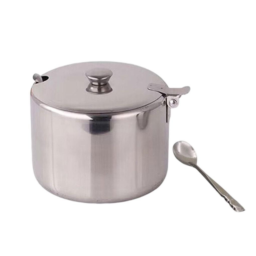 

Нержавеющая сталь Сахар Чили Контейнер Соли Перец Приправа Горшок Для хранения Банка Кемпинг Бутылка Органайзер Коробка Кухонные контейнеры