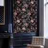 Retro Halloween Schädel Rose Wandverkleidung Wasserabweisend Abziehbar und Aufklebbar Festival Wandkontaktpapier Schick Rosa Blume Schrankaufkleber