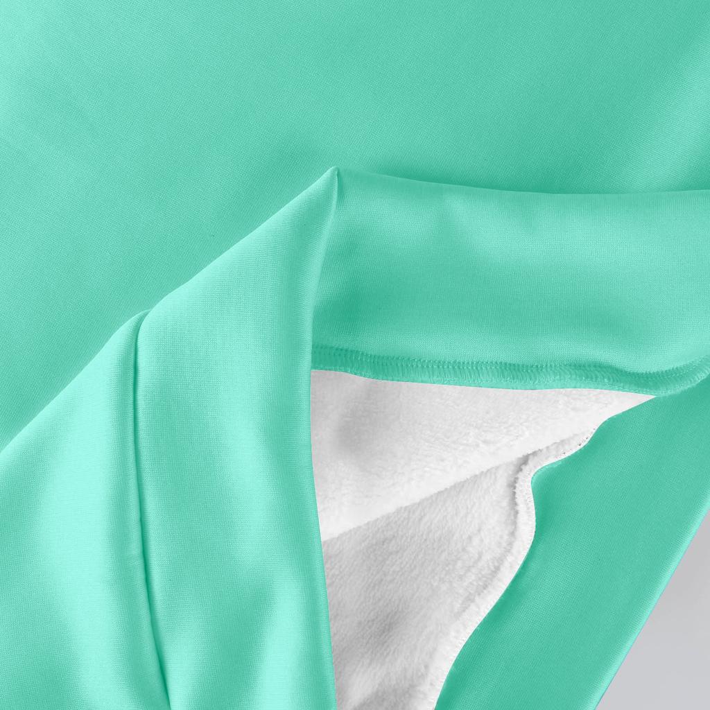 Dámský ležérní módní pulovr s kulatým výstřihem, zimní jednobarevná plyšová mikina