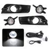 LED Fog Lights For Chevrolet Cruze 2009 2010 2011 2012 2013 2014 Headlights Fog Lamps Covers Frame Grille Wiring Harness Kit 12V