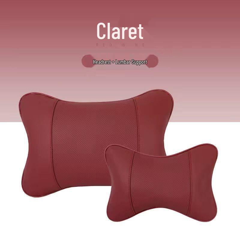 Zestaw poduszki pod kark na zagłówek samochodowy i poduszki lędźwiowej