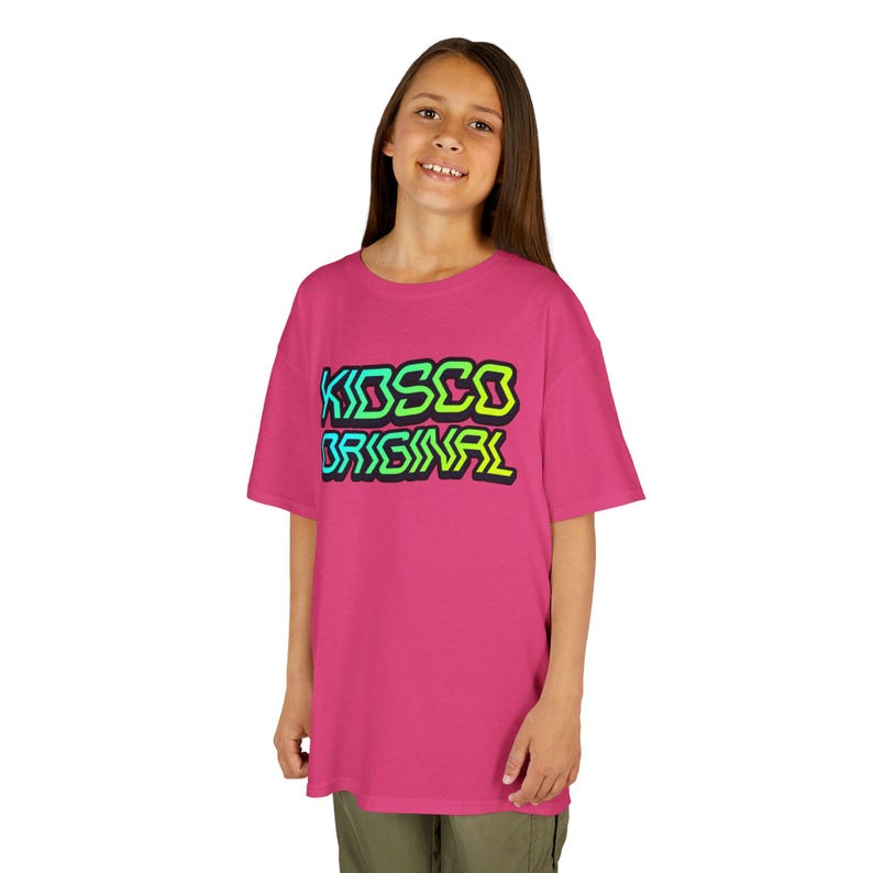 KOSCO ORIGINAL neon graffiti Kids Tee | retro skateboard style 160